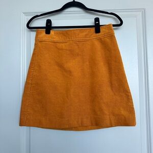 J. Crew Vibrant Amber Mini Skirt